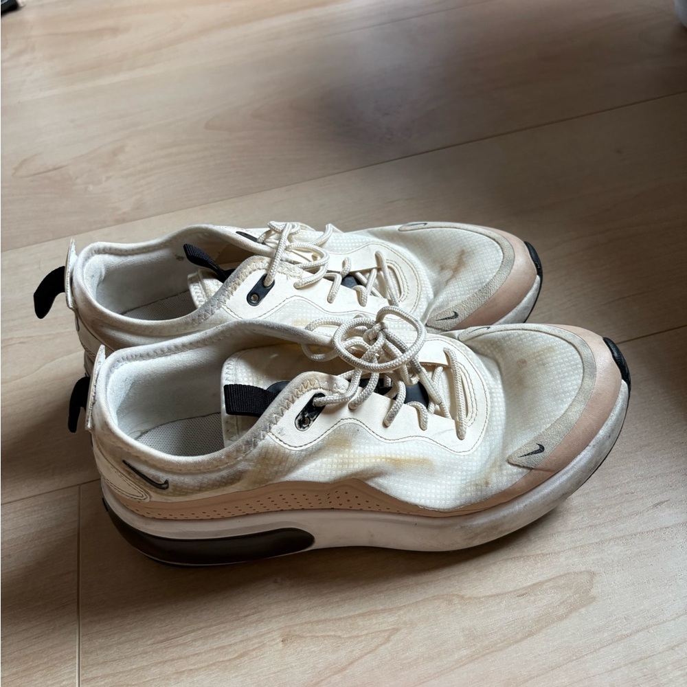 Cream and Black Sneakers